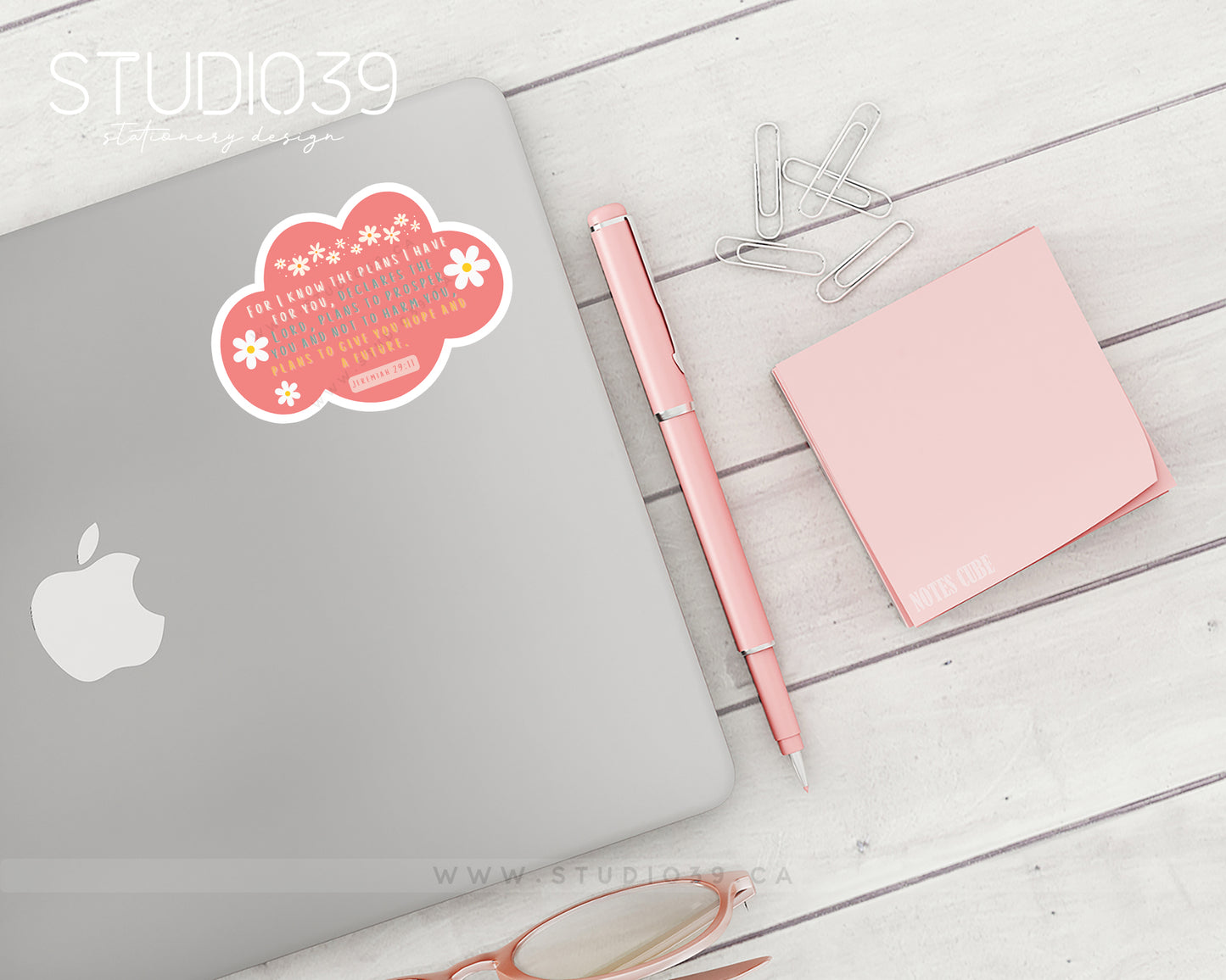 Jeremiah 29:11 Vinyl Sticker, Christian Scripture & Bible Verse Stickers