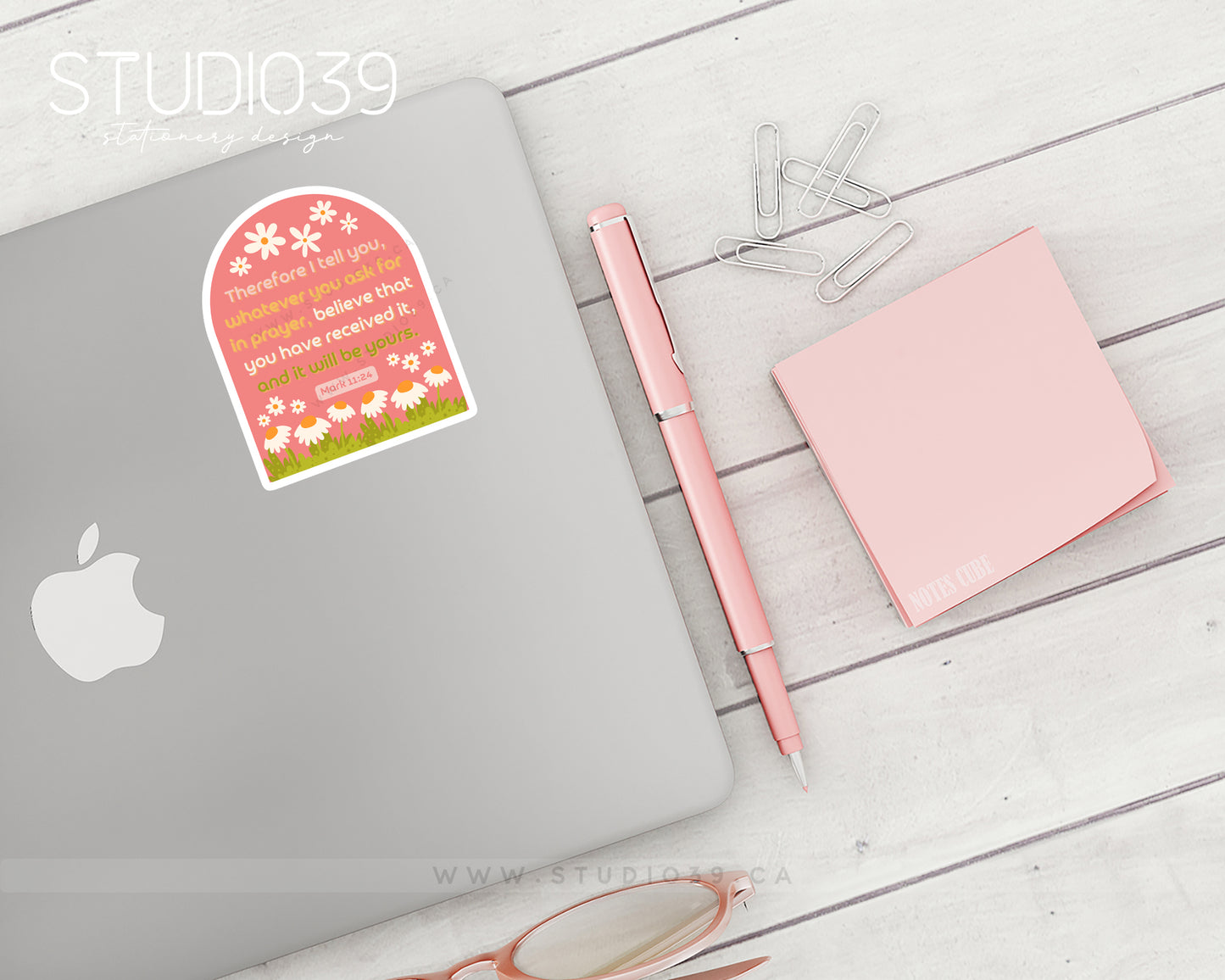 Mark 11:24 Vinyl Sticker, Christian Scripture & Bible Verse Stickers