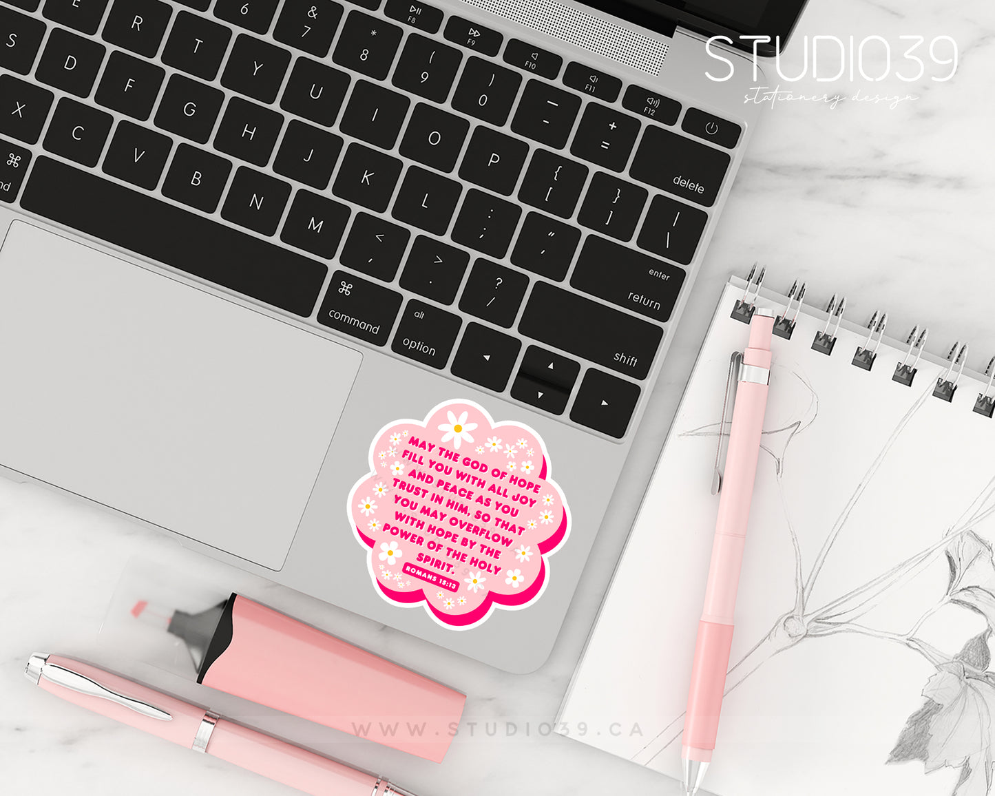 Romans 15:13 Vinyl Sticker, Christian Scripture & Bible Verse Stickers