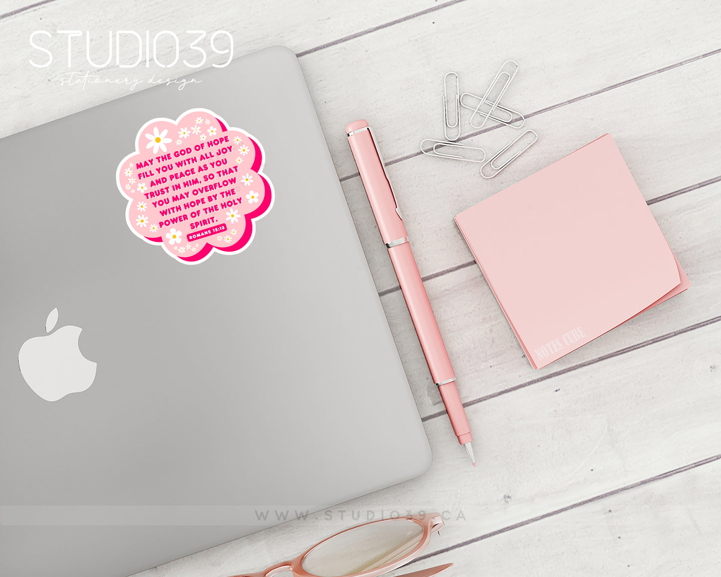 Romans 15:13 Vinyl Sticker, Christian Scripture & Bible Verse Stickers