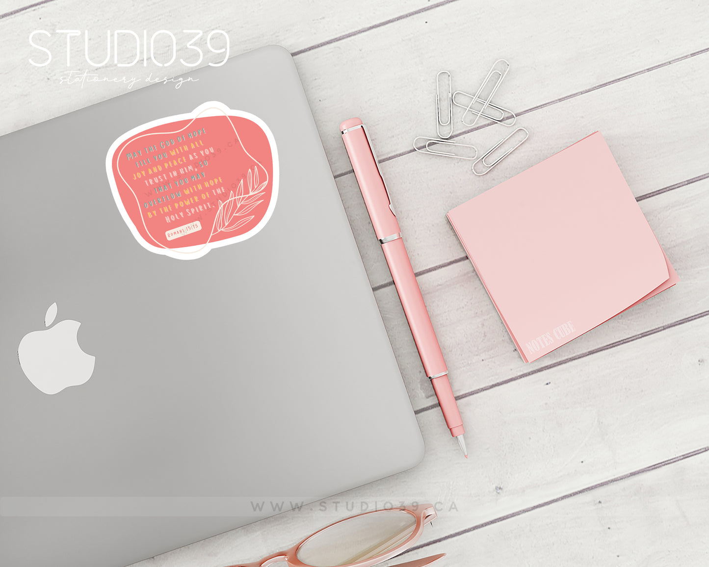 Romans 15:13 Vinyl Sticker, Christian Scripture & Bible Verse Stickers