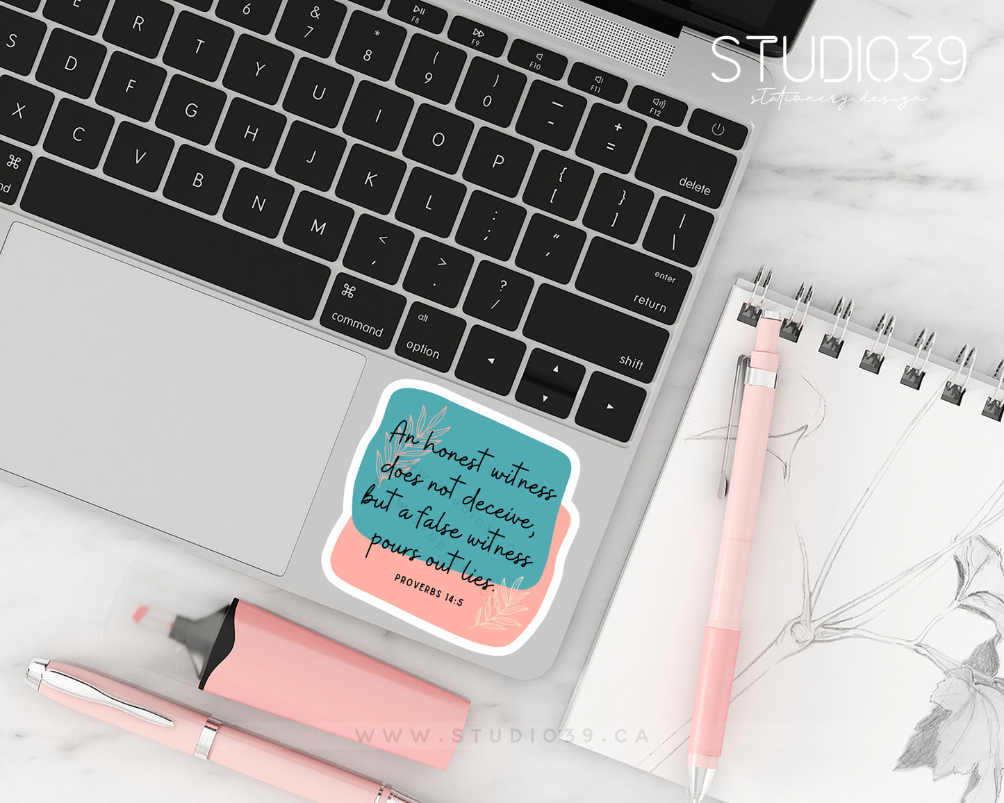 Proverbs 14:5 Vinyl Sticker, Christian Scripture & Bible Verse Stickers