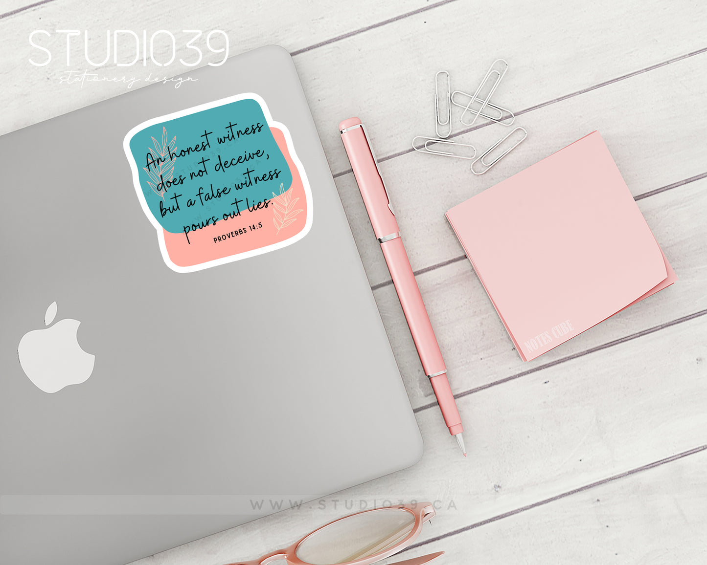 Proverbs 14:5 Vinyl Sticker, Christian Scripture & Bible Verse Stickers