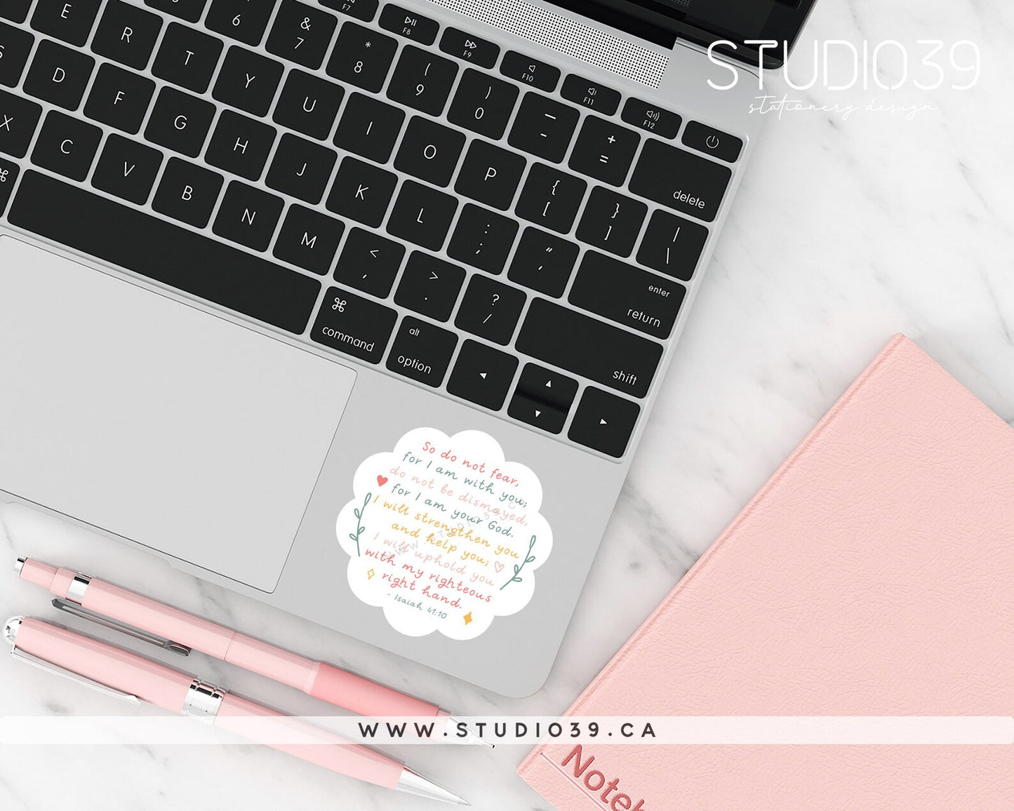 Isaiah 41:10 Vinyl Sticker, Christian Scripture & Bible Verse Stickers