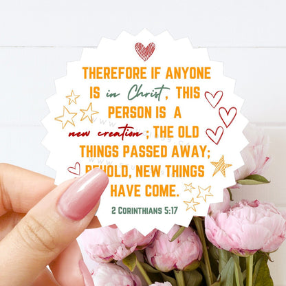 Studio39.shop_2_Corinthians_5:17_Vinyl_Decal_Sticker_Scripture_Sticker_Bible_Verse_Sticker_Sticker_Flakes_Waterproof_Sticker_for_Water_Bottle_Laptop_and_Cups_cover_photo