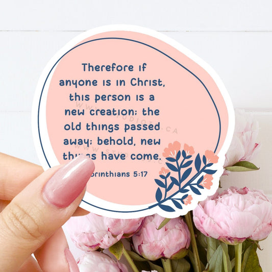 Studio39.shop_2_Corinthians_5:17_Vinyl_Decal_Sticker_Scripture_Sticker_Bible_Verse_Sticker_Sticker_Flakes_Waterproof_Sticker_for_Water_Bottle_Laptop_and_Cups_cover_photo
