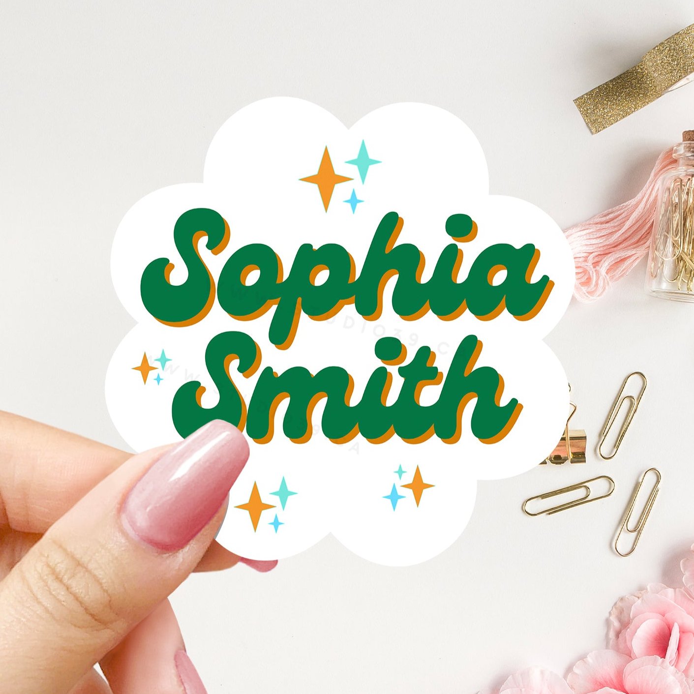 Personalized Name Stickers, Custom Stickers