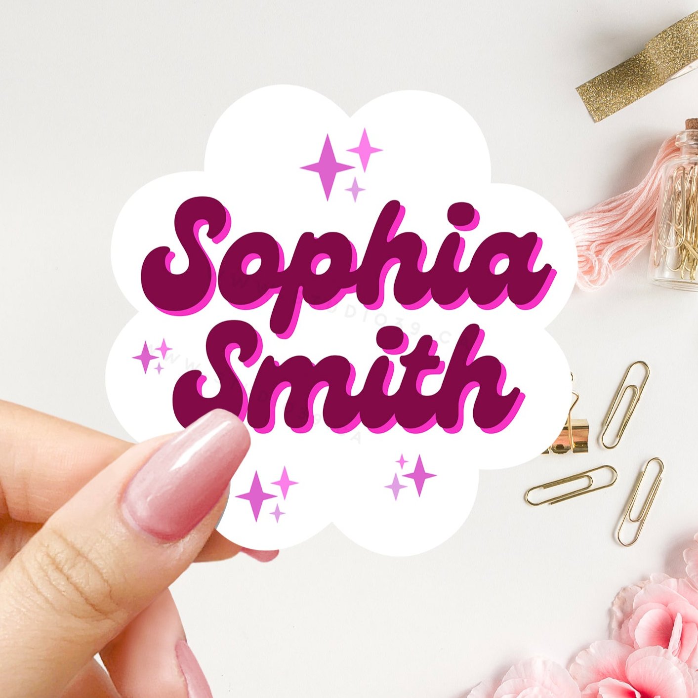 Personalized Name Stickers, Custom Stickers