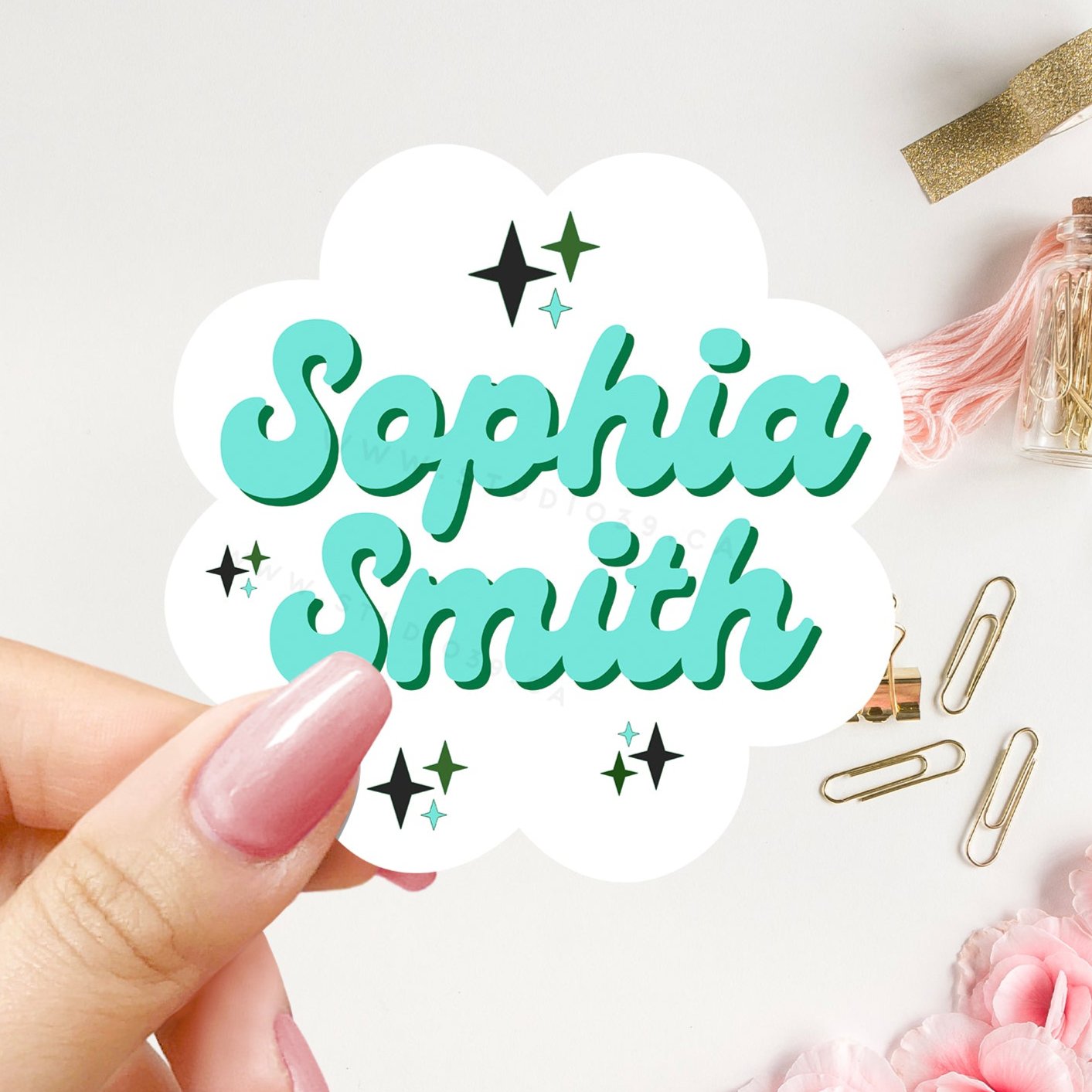 Personalized Name Stickers, Custom Stickers