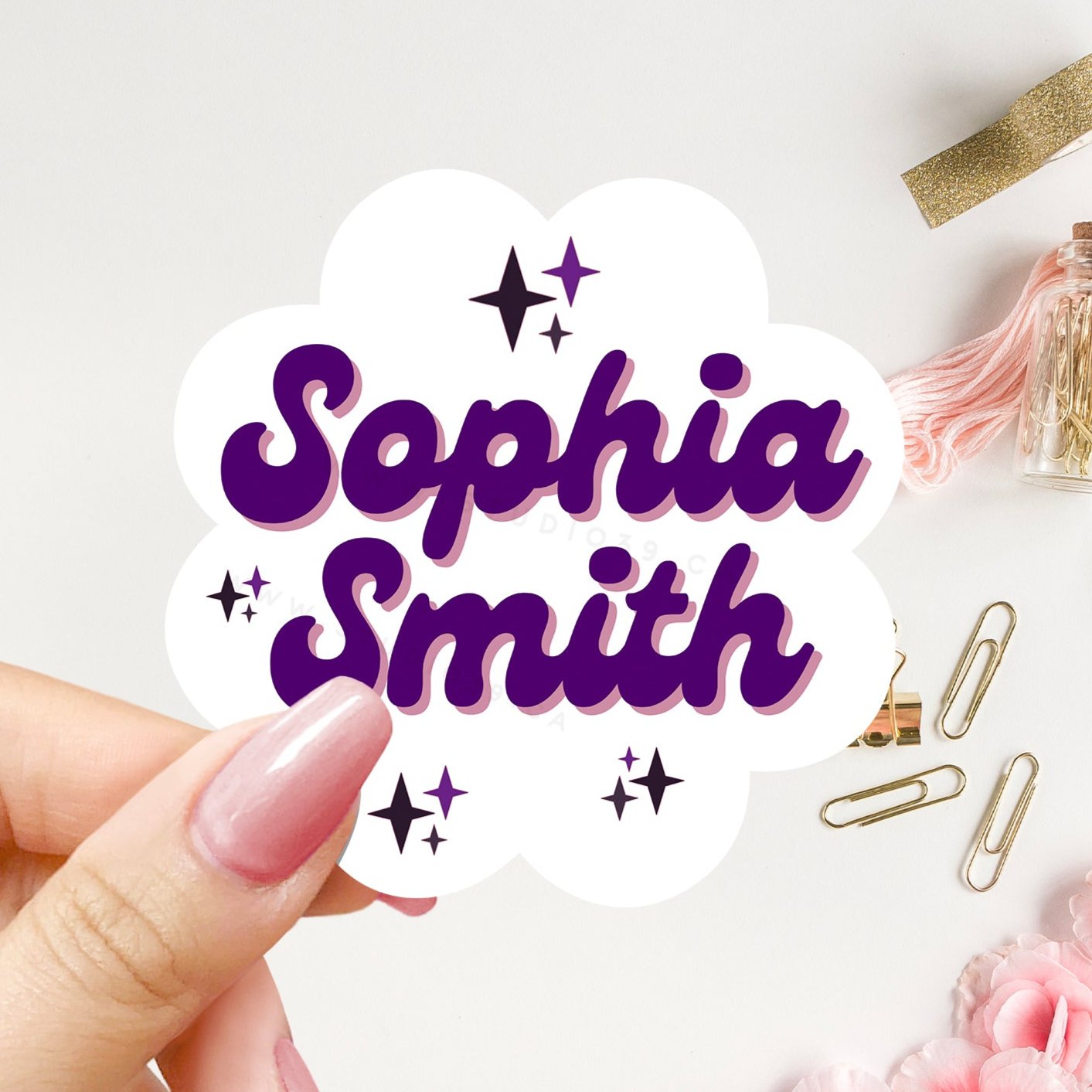 Personalized Name Stickers, Custom Stickers