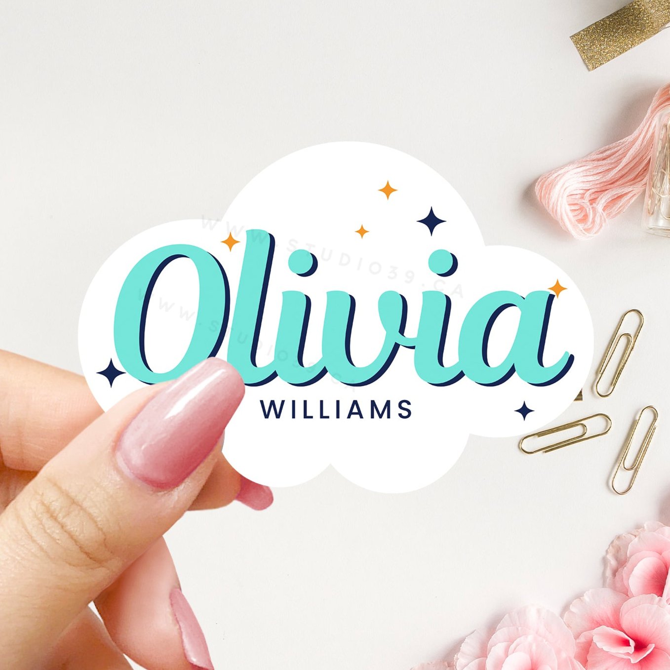 Personalized Name Stickers, Custom Stickers