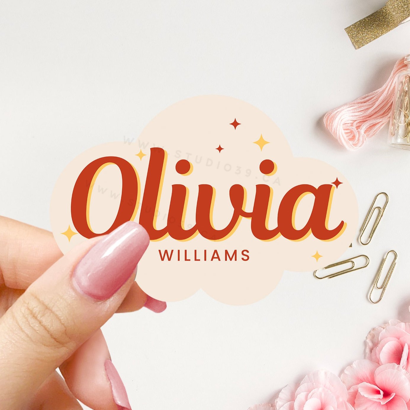 Personalized Name Stickers, Custom Stickers