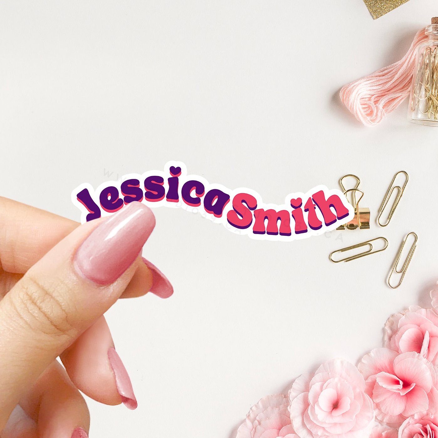 Personalized Name Stickers, Custom Stickers