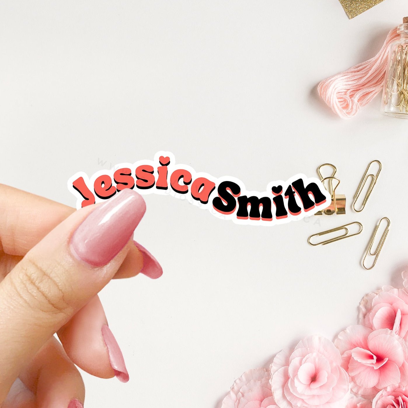 Personalized Name Stickers, Custom Stickers