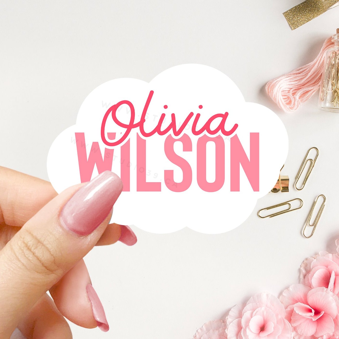 Personalized Name Stickers, Custom Stickers