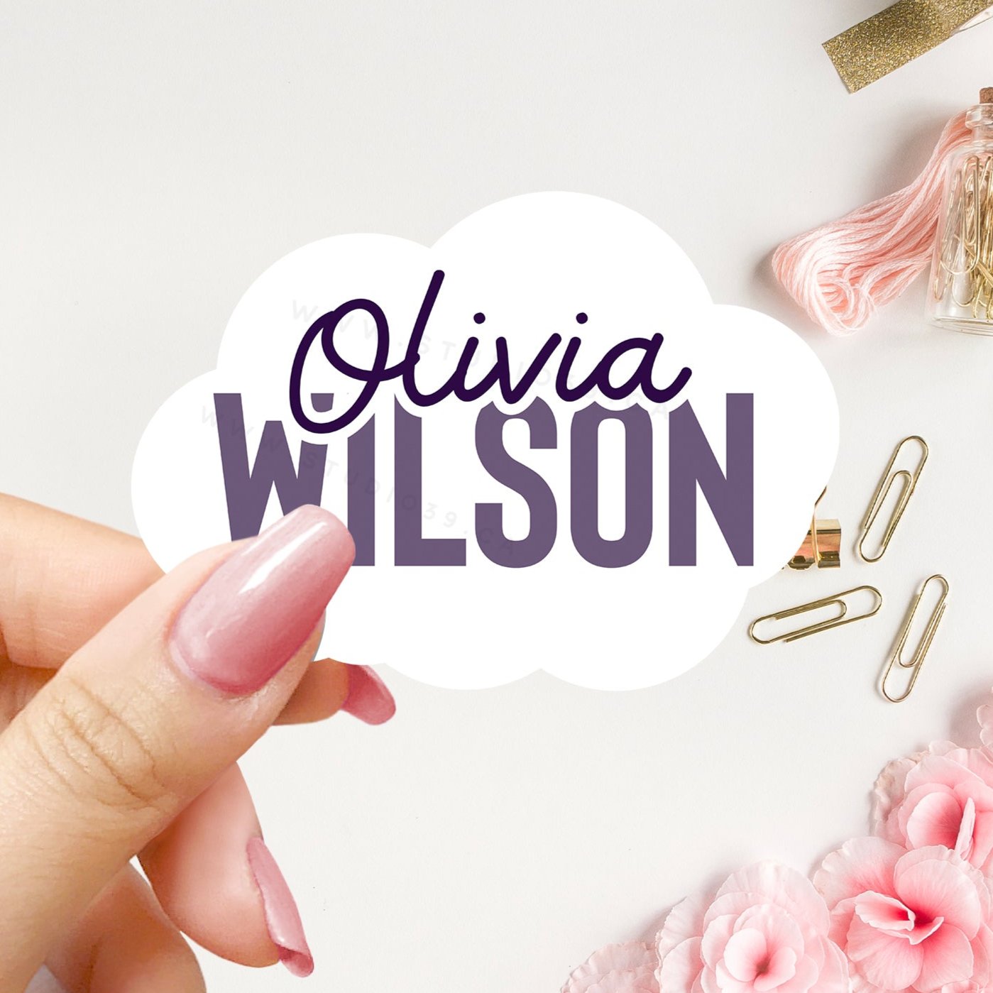 Personalized Name Stickers, Custom Stickers