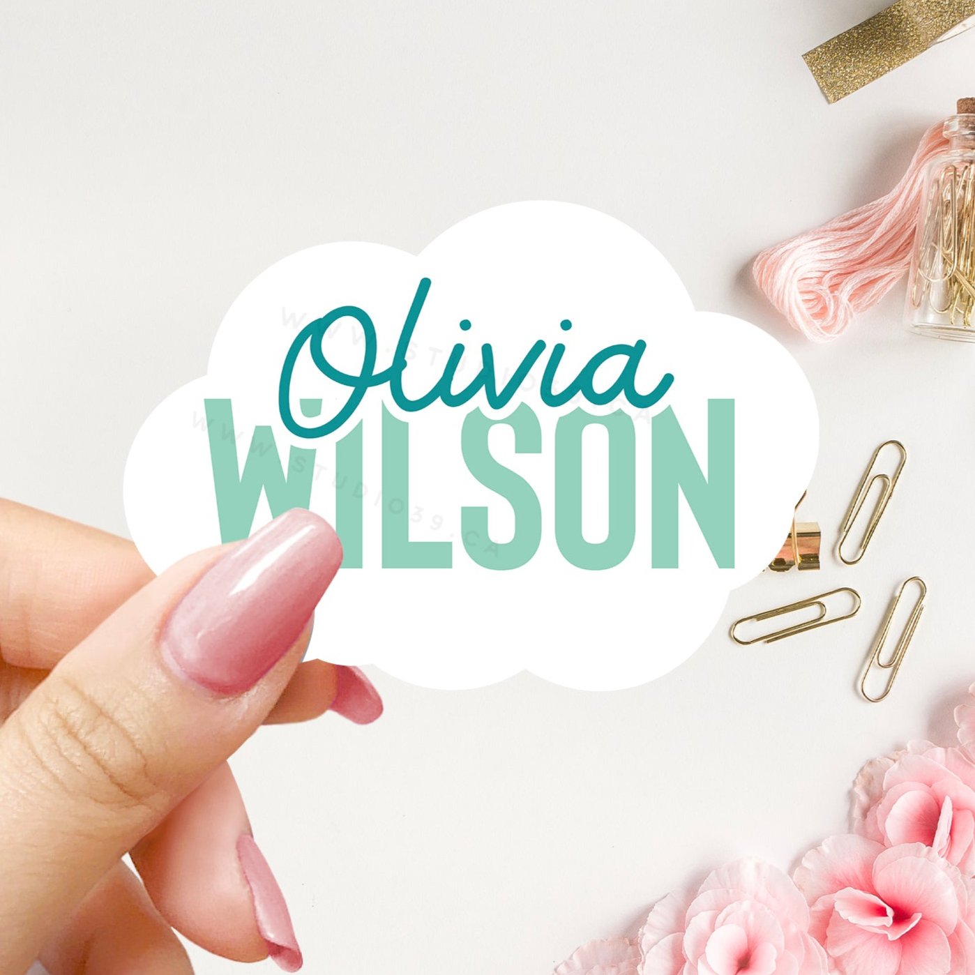 Personalized Name Stickers, Custom Stickers