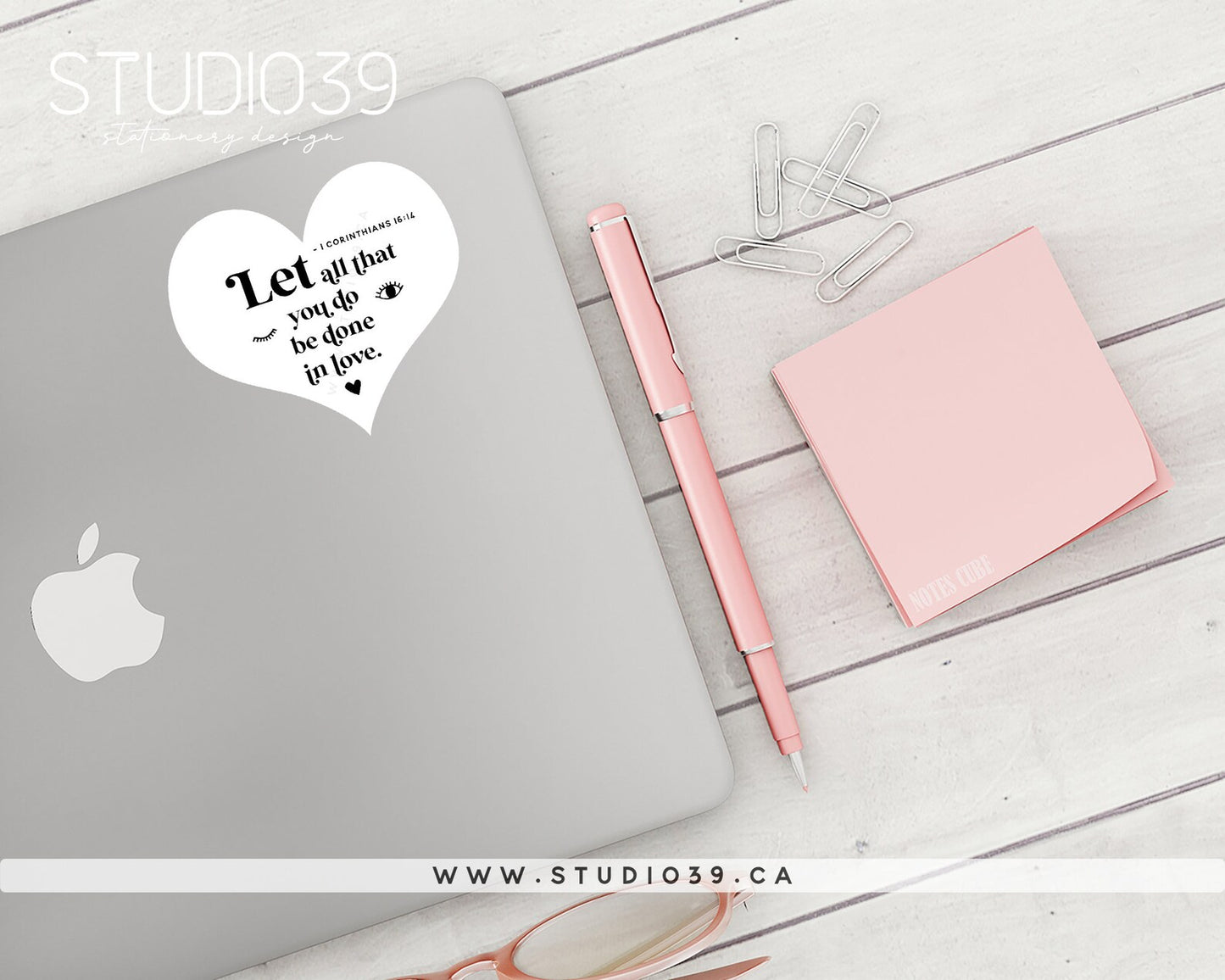 1 Corinthians 16:14 Vinyl Sticker, Christian Scripture & Bible Verse Stickers