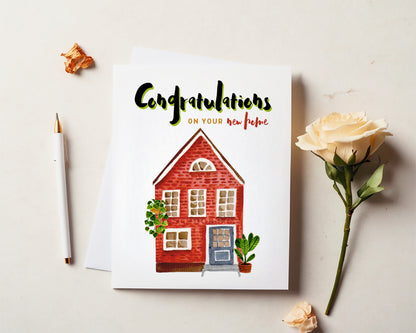 Housewarming Card, Congrats on Your New Home